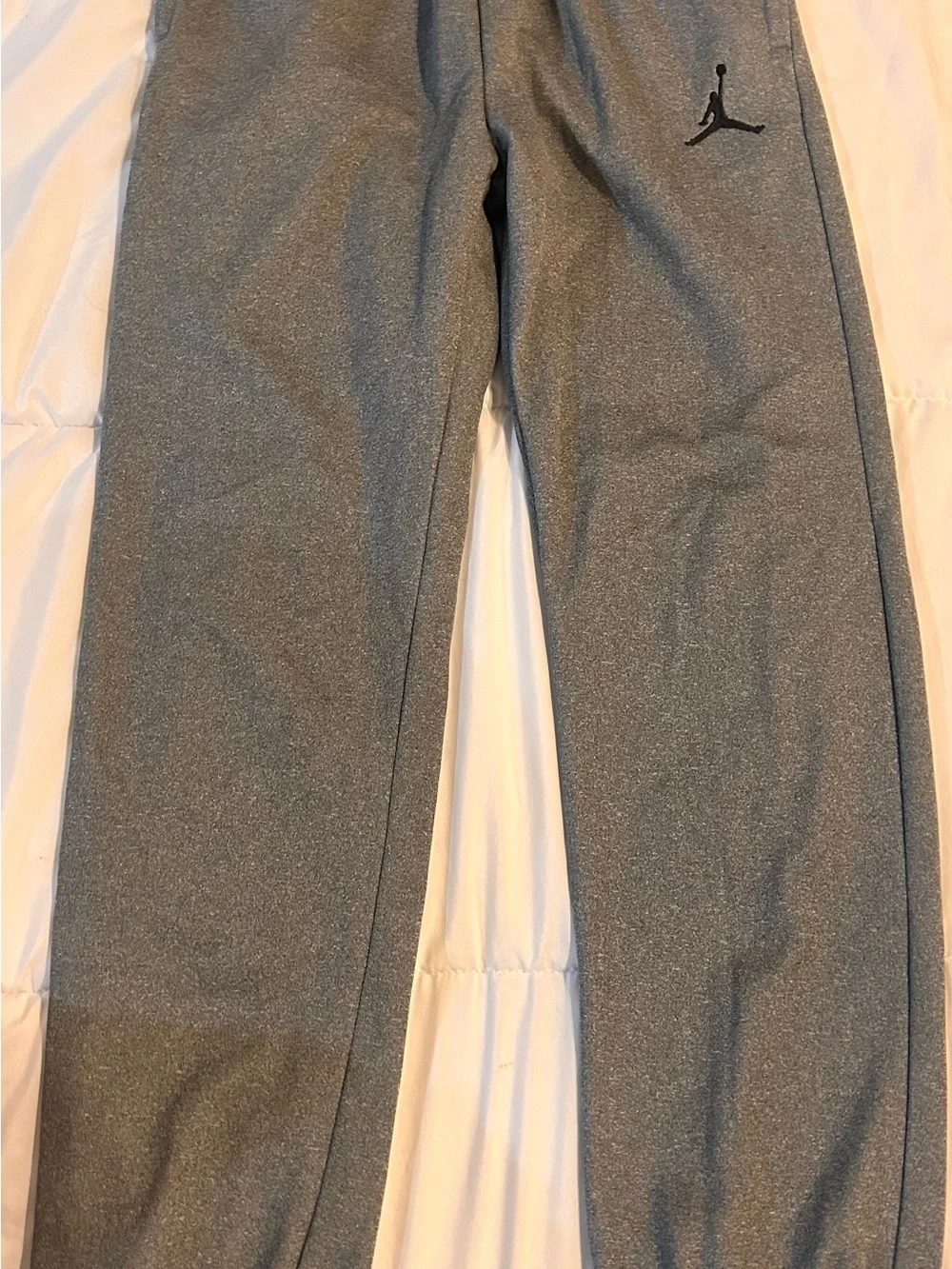 Jordan Gray Kids Performance Joggers with Jumpman Logo